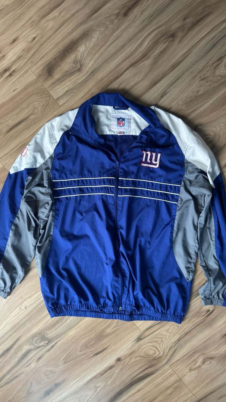 Mens Vintage NFL New York Giants Sports Illustrated Windbreaker